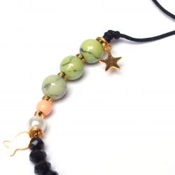 Bracelet perles multicolore femme