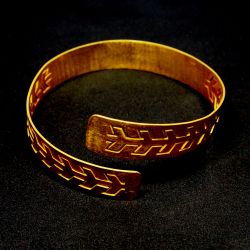 Bracelet ethnique plaqué or
